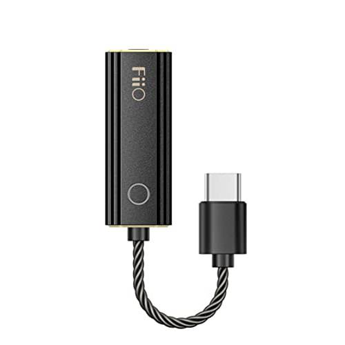 FiiO JadeAudio KA1 헤드폰 Amps 작은 앰프 USB DAC 하이 해상도 무손실 스마트폰/ PC/ 노트북/ 플레이어 (블랙, 타입 C)