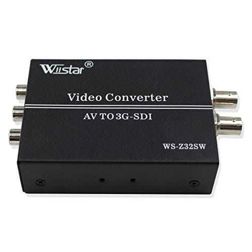 Wiistar AV CVBS to 3G-SDI 오디오비디오, AV 컨버터, 변환기 컴포지트, Composite to SDI 컨버터, 변환기 지원 1080P CRT HDTV to 카메라