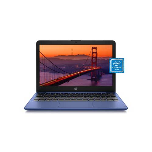 HP 스트림 11 노트북, Intel Celeron N4020, Intel UHD 그래픽 600, 4 GB 램, 64 GB SSD, 윈도우 11 홈 in S 모드 (11-ak0030nr, 로얄 블루)