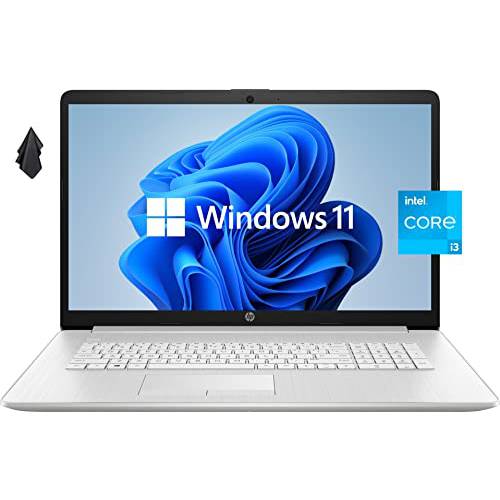 2022 HP Pavilion 17 노트북, 17.3 HD+ Anti-Glare 디스플레이, 11th 세대 Intel 코어 i3-1115G4, 16GB 램, 256 GB PCIe SSD, Wireless-AC, 웹캠, 롱 배터리 Life, 윈도우 11, 실버 (최신 모델)