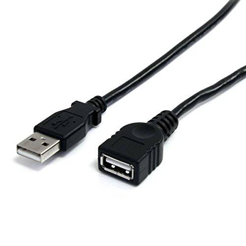 StarTech.com USB 2.0, 3 ft 블랙, 연장 케이블 A to A - M/ F- USB 연장 케이블 (USBEXT A A3BKDUP) - By StarTech