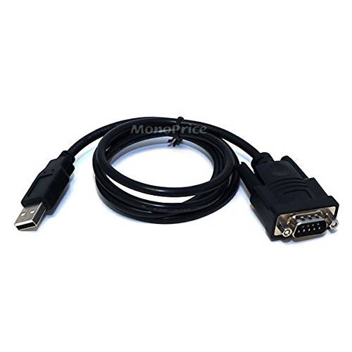 Monoprice 3ft USB to Serial 컨버터, 변환기 케이블 (USB A to DB9/ DE9)