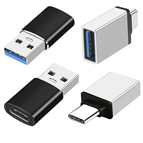 USB to USB 어댑터 팩 of 4, USB 3.0 to USB C 커넥터, 지원 데이터 Transfering Up to 5Gbps and 고속충전.