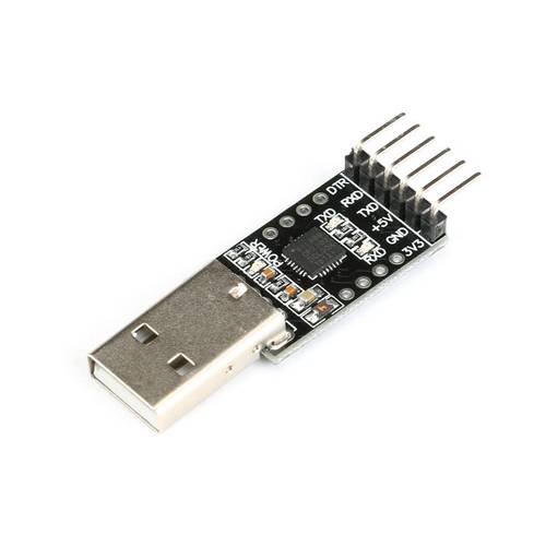 JESSINIE USB to Serial 어댑터 CP2102 모듈 USB to TTL Serial 어댑터 6Pin USB 2.0 Serial 컨버터, 변환기 Downloader UART STC STC89C52 Downloader 3.3V 5V 출력