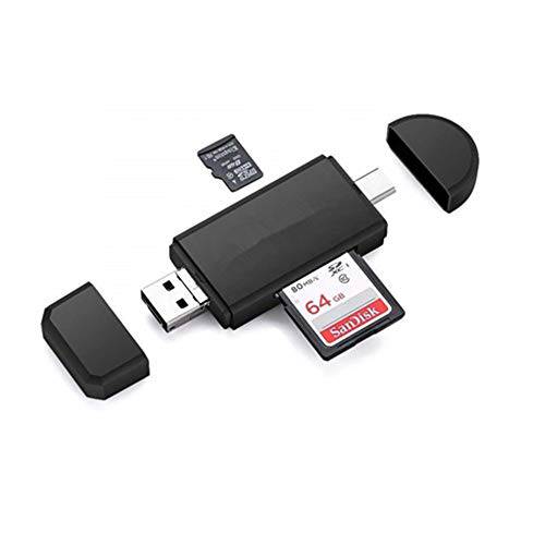 ISMMIK USB 타입 C 마이크로 USB SD 카드 리더, 리더기 USB 2.0 어댑터 메모리 카드 리더, 리더기 SDXC, SDHC, SD, 마이크로 SDXC, 마이크로 SD, 마이크로 SDHC 카드 삼성, 안드로이드 스마트폰, 맥북 and PC 노트북…