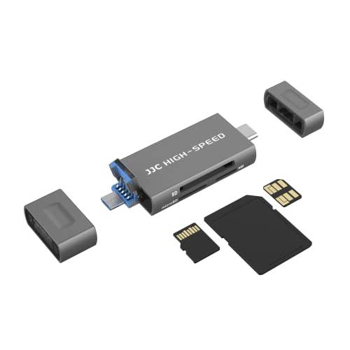 JJC USB 3.0 화웨이 NM 소형 메모리 카드 리더, 리더기 라이터, USB-C 3.0 NM to SD 마이크로SD/ TF 카드, 데이터 전송 스피드 up to 90MB/ S 화웨이 P50 프로 P50 P40 프로 P40 P30 메이트 40 메이트 30 메이트 20 Nova 5 프로 etc