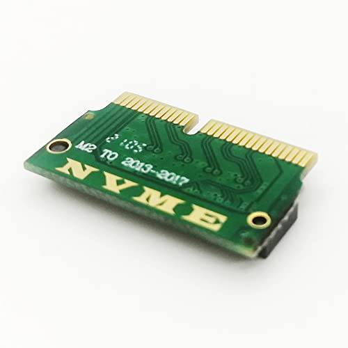 M.2 NVME SSD 변환 어댑터, NGFF M.2 NGFF M-Key AHCI SSD 변환 카드 업그레이드 맥북 에어 프로 레티나 미드 A1465 A1466 A1398 A1502(2013-2017 Year)