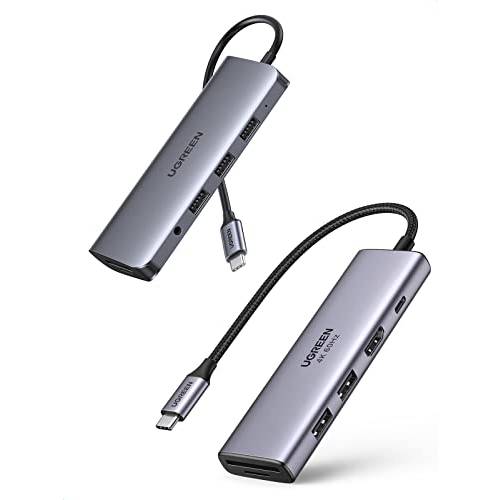 UGREEN USB C 허브 4K 60Hz-MacBook USB 어댑터 충전 포트 100W PD 번들,묶음 UGREEN USB C 멀티포트 어댑터, 10 in 1 USB C 동글