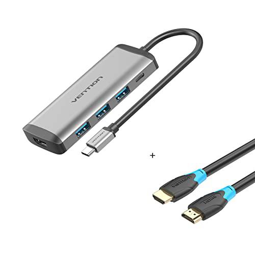 VENTION 5 in 1 USB C 허브 and 4K HDMI 케이블 6FT