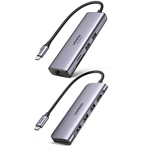 UGREEN 6 in 1 USB C 허브 번들,묶음 USB C 허브 4K@60Hz USB to HDMI 멀티포트 어댑터