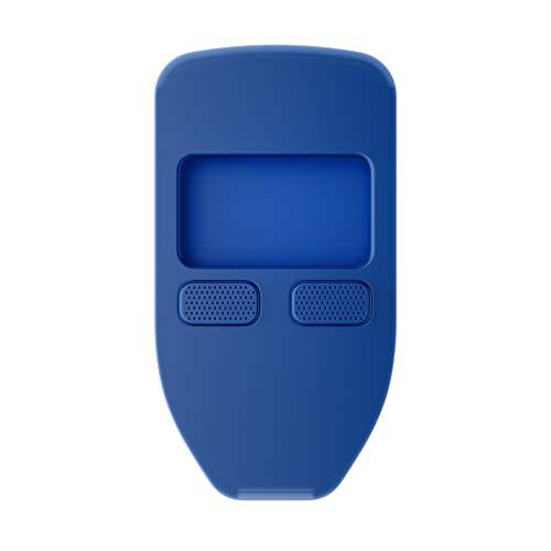 CVER - 보호 실리콘 케이스 Trezor 모델 원, 마이크로 USB Cutout (코발트 블루)