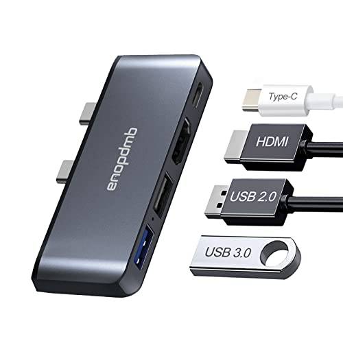 서피스 프로 8 탈부착 스테이션 4K HDMI 어댑터+ USB C(Data)+ USB 3.0 포트* 1+ USB 2.0 포트* 1 카드 리더, 리더기 컨버터, 변환기 콤보 어댑터 마이크로소프트 서피스 프로 8 악세사리