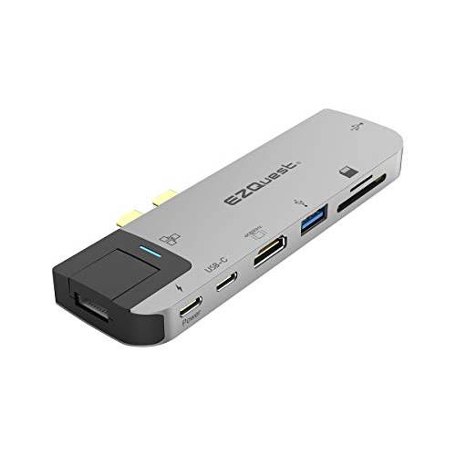 EZQuest 8-Port USB-C 멀티미디어 허브 어댑터 파워 Delivery 3.0