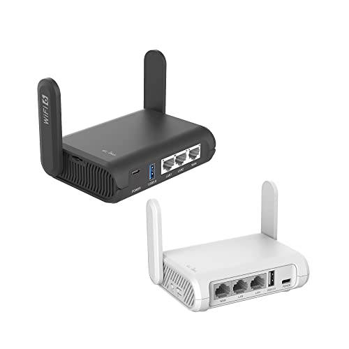 GL.iNet GL-AXT1800 (슬레이트 AX) Pocket-Sized Wi-Fi 6 기가비트 여행용 라우터& GL.iNet GL-SFT1200 (Opal) 안전한 여행용 와이파이 라우터
