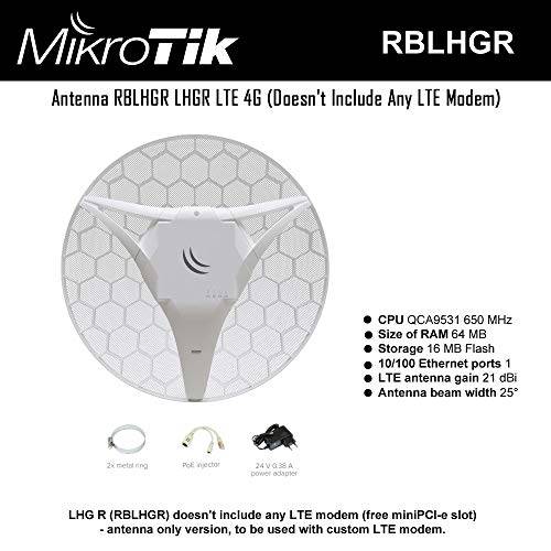 MikroTik RBLHGR LHGR LTE 4G (안테나 Only, Doesn`t 포함 LTE 모뎀)