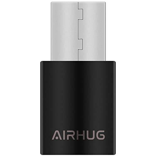 USB 블루투스 어댑터 - 무선 오디오 동글 리시버 - 지원 데스크탑, 노트북, 헤드셋 and 스피커 (블랙)