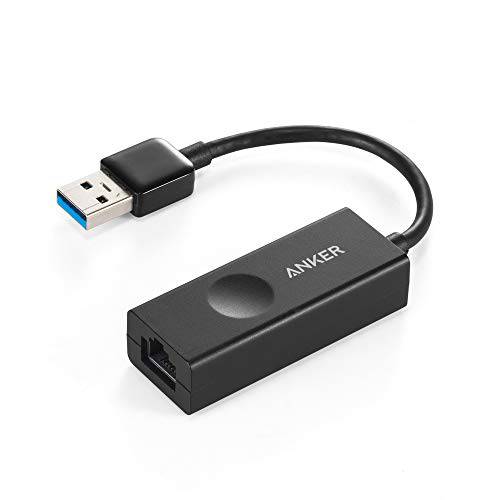 Anker USB 3.0 to RJ45 기가비트 랜포트 지지 10/ 100/ 1000 비트 이더넷, 호환가능한 맥북 프로 2015, 맥북 에어 2017, and More