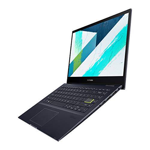 ASUS VivoBook 플립 14 Thin and 라이트 2-in-1 노트북, 14” FHD 터치 디스플레이, AMD 라이젠 5 5500U, 8GB 램, 512GB SSD, 스타일러스, 지문인식 리더, 리더기, 윈도우 11 홈, Bespoke 블랙, TM420UA-DS52T