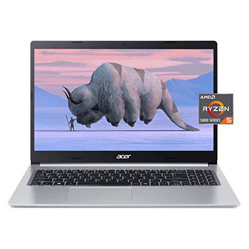 2022 Acer Aspire 5 슬림 노트북 15.6 IPS FHD, AMD 라이젠 5 5500U 6 코어 (Beat i7-1160G7, up to 4GHz), 16GB 램 512GB PCIe SSD, 백라이트 KB, Win 11 w/ GM 3in1 악세사리