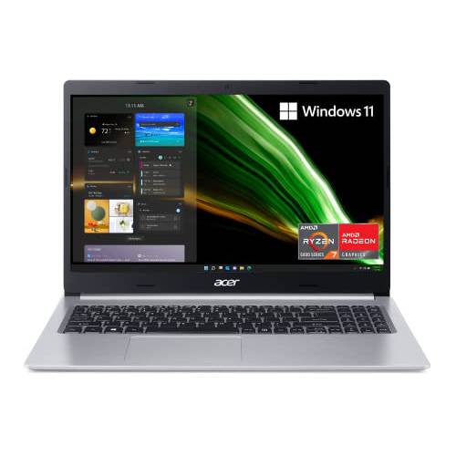 Acer Aspire 5 A515-45-R8K1 슬림 노트북 | 15.6 풀 HD IPS | AMD 라이젠 7 5700U Octa-Core 휴대용 프로세서 | AMD 라데온 그래픽 | 8GB DDR4 | 512GB NVMe SSD | 와이파이 6 | 백라이트 KB | 윈도우 11 홈