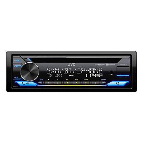 JVC KD-TD91BTS 블루투스 자동차 스테레오 리시버 USB 포트  2-Line L CD 디스플레이, AM/ FM 라디오  CD and MP3 플레이어 - 아마존 알렉사 Enabled  싱글 DIN - 13-Band EQ (블랙)