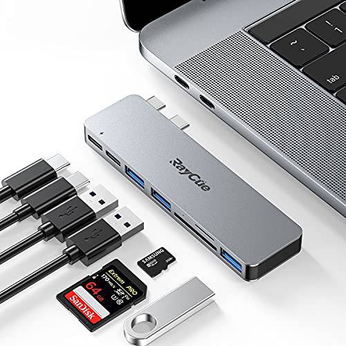맥북 프로/ 에어 M1 USB 악세사리, 맥북 어댑터 썬더볼트 3 100W PD 포트, USB C 포트, 3 USB 3.0 포트, TF/ SD 카드 리더, 리더기, USB C 어댑터 맥북 프로/ 에어 13 15 16 2021-2016