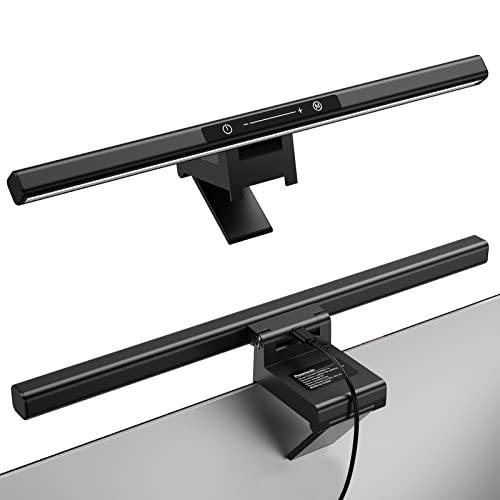 Panaromia 모니터 라이트 바 모니터 램프, 컴퓨터 모니터 라이트 3 라이트 모드, 밝기조절가능 스크린 라이트 바 터치 컨트롤, USB Screenbar 키보드 LED 라이트 오피스 홈