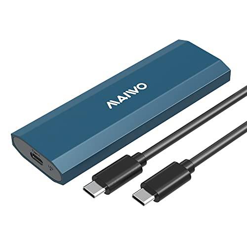 MAIWO M.2 NVMe SSD 인클로저 어댑터 USB-C 3.1 세대 2 (10 Gbps) and M.2 SATA SSD 인클로저, 지원 PCIe/ M/ B-Key/ UASP, 호환가능한 WD 삼성 도시바