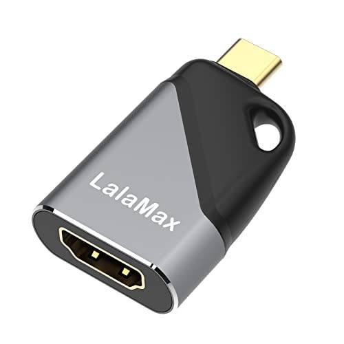 USB C to HDMI 어댑터, LalaMax USB Type-C to HDMI 컨버터, 변환기 알루미늄 휴대용 USB C 어댑터 호환가능한 맥북 프로/ 에어 and More