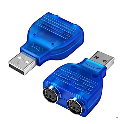 PS2 to USB, USB Female to PS Male 2 마우스 키보드 컨버터, 변환기 어댑터, 듀얼 PS2 to USB 컴퓨터 케이블 어댑터 프리 드라이브
