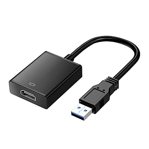 USB to HDMI 어댑터, Sorthol USB 3.0/ 2.0 to HDMI 1080P HD 오디오비디오, AV 그래픽 케이블 컨버터, 변환기 호환가능한 노트북 HDTV TV PC 윈도우 XP 7/ 8/ 8.1/ 10