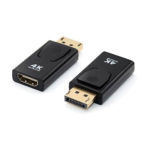 4K DisplayPort,DP, DP to HDMI 어댑터, Sorthol Uni-Directional 디스플레이 포트 DP to HDMI 어댑터 Male to Female 금도금 2K 3D 60Hz HP, HDTV, 프로젝터,  데스크탑& DisplayPort,DP, DP 디바이스