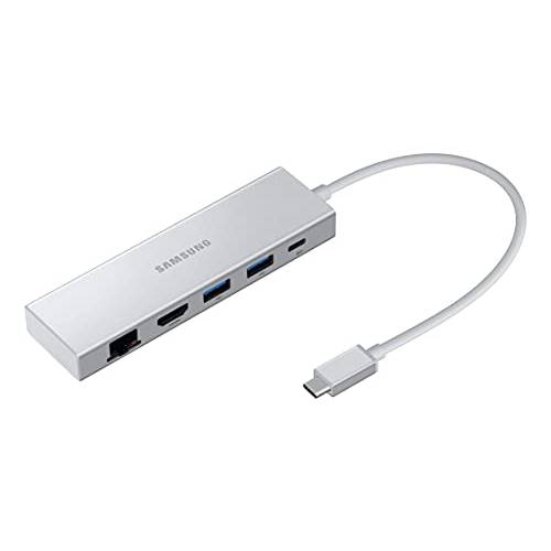삼성 멀티포트 어댑터 - USB C, USB C, HDMI FHD& RJ45 실버