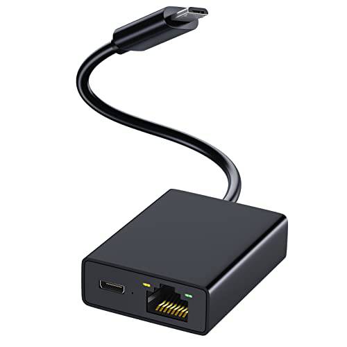랜포트 파이어 TV 스틱, Electop 마이크로 USB to RJ45 이더넷 네트워크 어댑터 호환가능한 4K 파이어 스틱, 크롬캐스트 구글 홈 미니 and More 스트리밍 TV Sticks(Adhesive 테이프 포함)