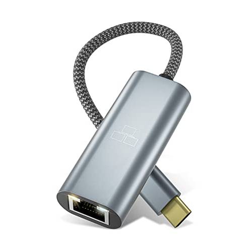 USB C to 랜포트, 1Gbps USB-C to RJ45 랜 어댑터, Type-C to 랜포트 [썬더볼트 3 호환가능한] 호환가능한 맥북 and 윈도우 노트북