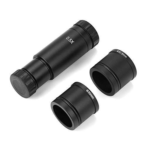 현미경 어댑터 0.5× C-Mount 렌즈 어댑터 Set, 23.2mm, 30mm and 30.5mm Ports 호환 CCD 카메라 and 디지털 접안렌즈