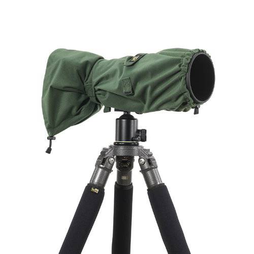 LensCoat RainCoat RS 호환 카메라 and 렌즈 커버 슬리브 protection, 라지 (Green) LCRSLGR