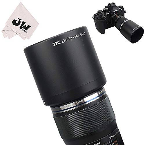 JJC 양면 렌즈 후드 쉐이드 Tube for 올림푸스 M.ZUIKO 디지털 ED 60mm f2.8 Macro 렌즈 Replaces 올림푸스 LH-49 렌즈 후드