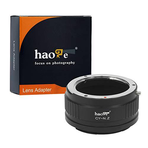 Haoge 수동 렌즈 마운트 어댑터 for Contax/ 야시카 C/ Y CY 마운트 렌즈 to Nikon Z 마운트 카메라 Such as Z6 Z7