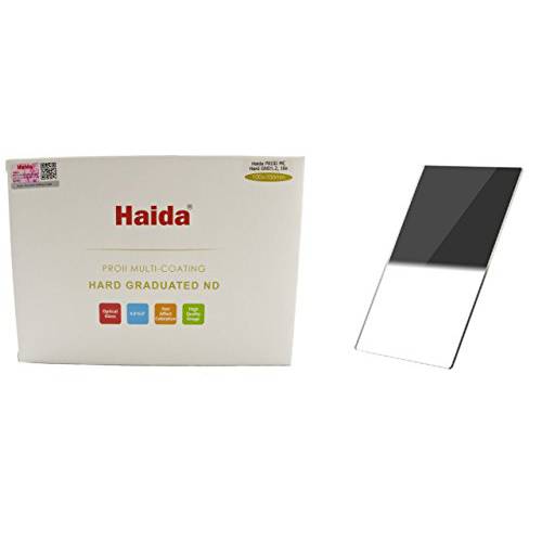HAIDA 프로 II MC Optical 100mm x 150mm GND 하드 Edge Graduated 필터 ND 0.6 (4X) ND4 100 150
