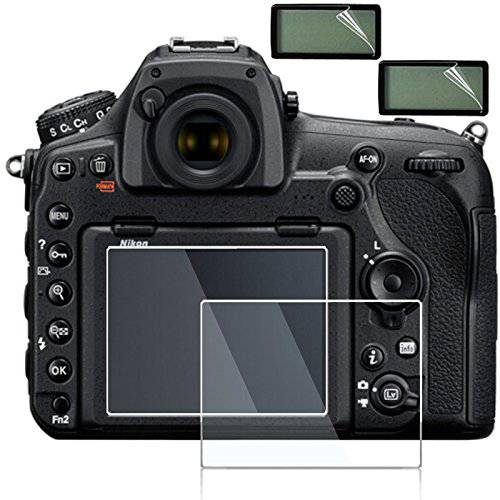 debous 화면보호필름, 액정보호필름 for Nikon D850, Clear Optical 강화유리 9H 하드 Protective Shield for Nikon D850 DSLR 카메라 (2pack)