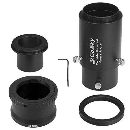 Gosky 디럭스 텔레스코프 카메라 어댑터 Kit for 소니 E-Mount (Mirrorless) 카메라 (E-Mount - 포함 NEX, A7& VG Series)- for 텔레스코프 Prime 포커스 and 접안렌즈 Projection 사진촬영용