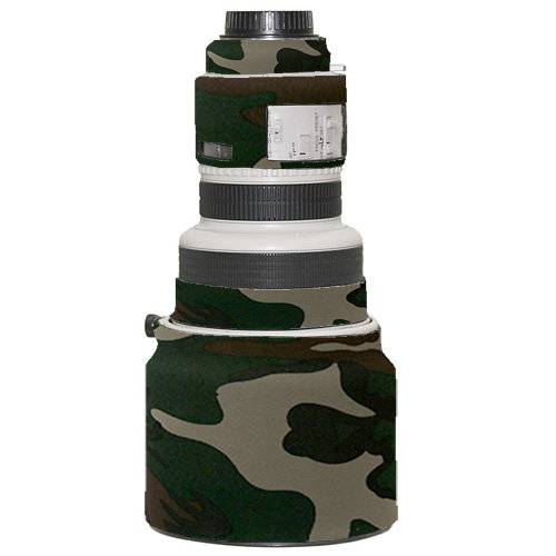LensCoat 렌즈 커버 for 캐논 200 f/ 1.8 Camouflage Neoprene 카메라 렌즈 프로텍트 슬리브 (Forest 그린 Camo) lenscoat