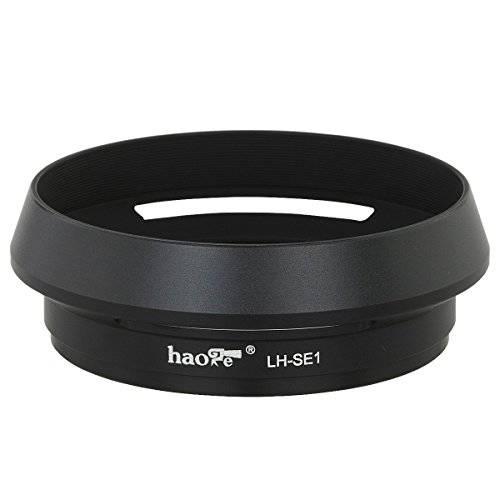 Haoge LH-SE1 메탈 렌즈 후드 for 소니 RX1 RX1R RX1R II Camera, 소니 E 20mm f2.8, 28mm f2, 30mm f3.5, 35mm f1.8, 50mm f1.8, TE 24mm F1.8, 55mm F1.8, TFE 35mm F2.8 렌즈 Replaces 소니 LHP-1