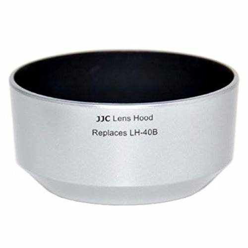 JJC LH-J40B Silver 렌즈 후드 For 올림푸스 M.Zuiko 디지털 45mm 1:1.8 렌즈 Silver
