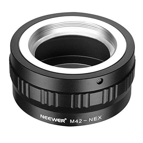 Neewer 렌즈 마운트 어댑터 M42 렌즈 to 소니 NEX E-마운트 카메라 Fits 소니 A7 A7S A7SII A7R A7RII A7II A3000 A6000 A6300 NEX-3 NEX-3C NEX-5 NEX-5C NEX-5N NEX-5R NEX-6 NEX-7 NEX-VG10 20 for