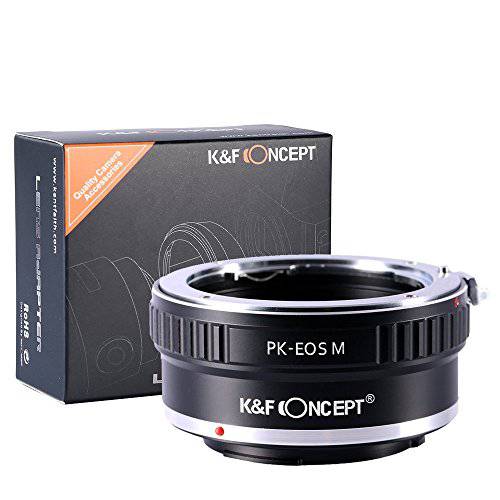 K&F Concept PK-EOS M 마운트 렌즈 Adaper for Pentax K PK 마운트 렌즈 to 캐논 미니 Single EOS M EF-M 카메라