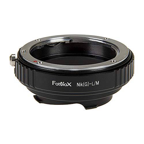 Fotodiox 렌즈 마운트 어댑터 with 라이카 6-Bit M-Coding - 니콘 Nikkor F 마운트 G-Type D/ SLR 렌즈 to 라이카 M 마운트 거리계 카메라 바디 with Built-in 조리개 고정,픽서 다이얼