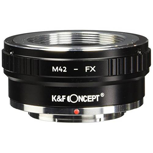 K&F Concept 렌즈 어댑터 M42 to 후지 X 호환가능한 with M42 마운트 렌즈 to 후지필름 후지 X-Series X FX 마운트 미러리스 카메라 바디