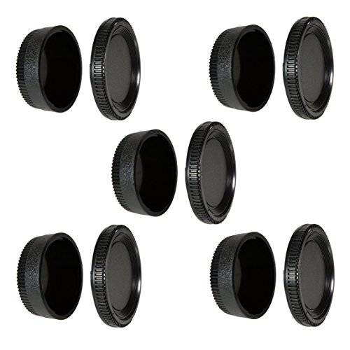 CamDesign 5 세트 카메라 바디 캡&  카메라 렌즈 커버 for Nikon D7500 D750 D3400 D3300 D3200 D5500 D5300 D5200 D5100 D5000 D7200 D7100 D7000 D610 D600 D60 D70 D80 D90 D5, D500, D4s, D4, D3, D810, D800,